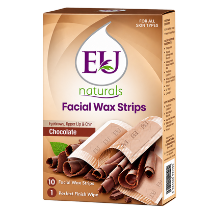 Eu Chocolate Facial Wax Strips 10 Strips Buy one get one free