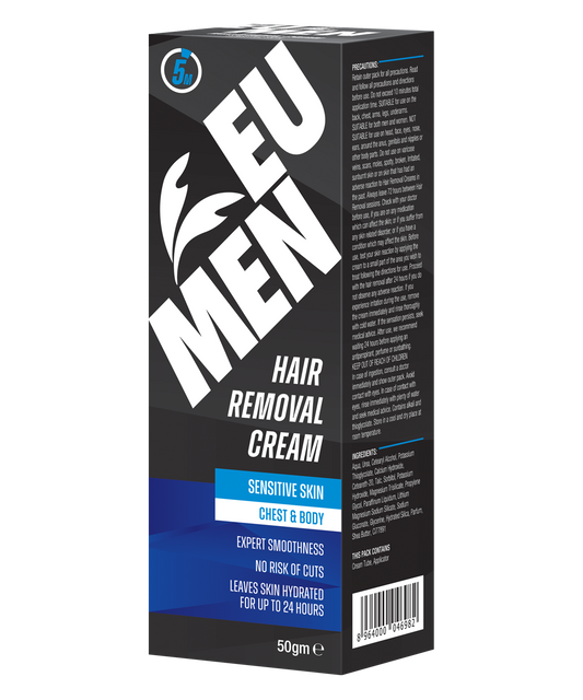 EU Men Hair Removing Cream (50g Tube - Sensitive Skin)