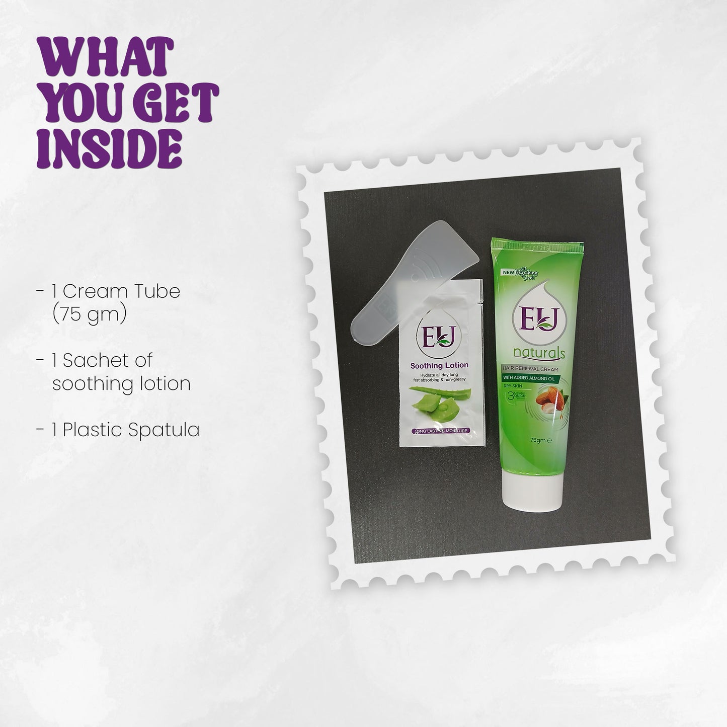 EU Hair Removing Cream (75g Tube - Dry Skin)