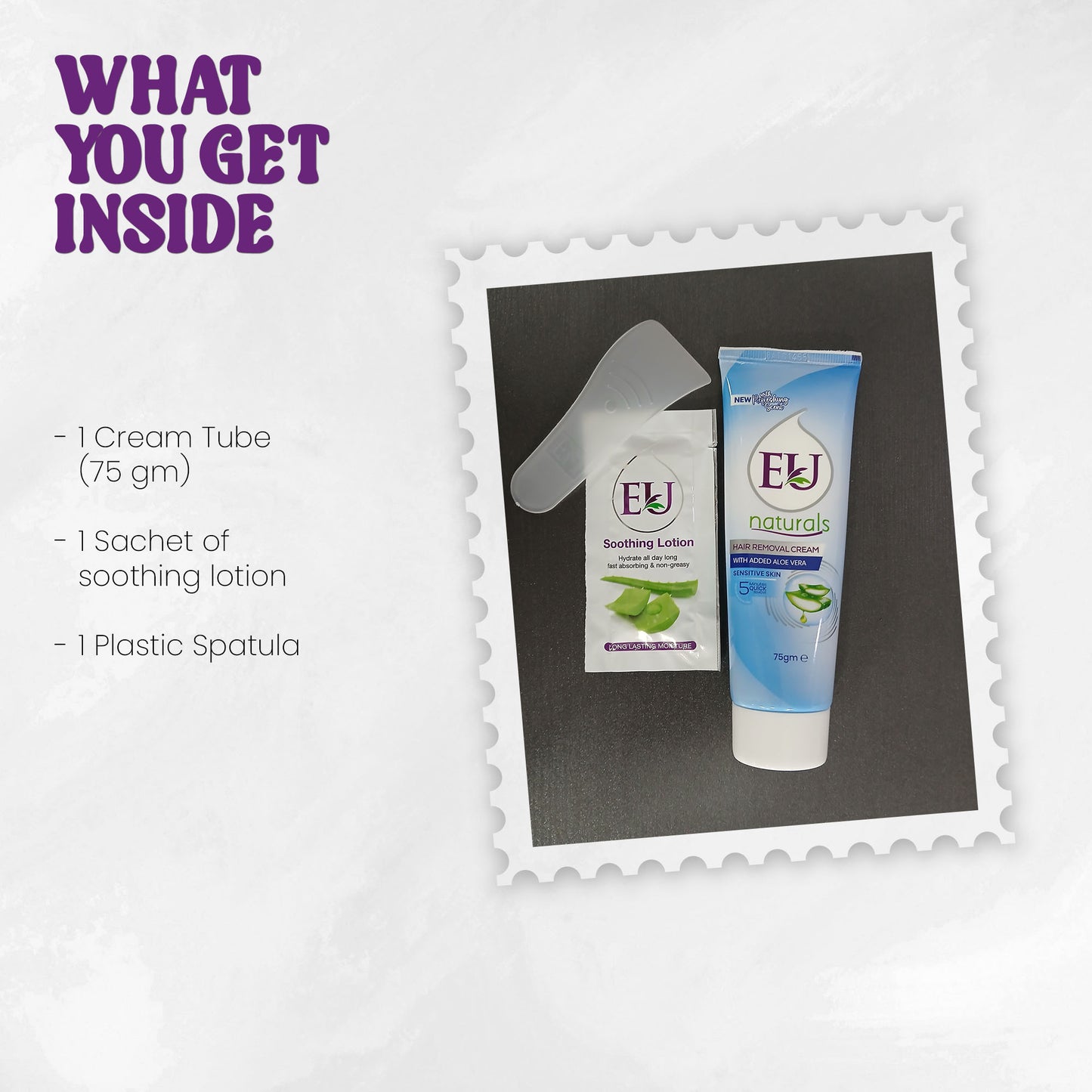 EU Hair Removing Cream (75g Tube - Sensitive Skin)
