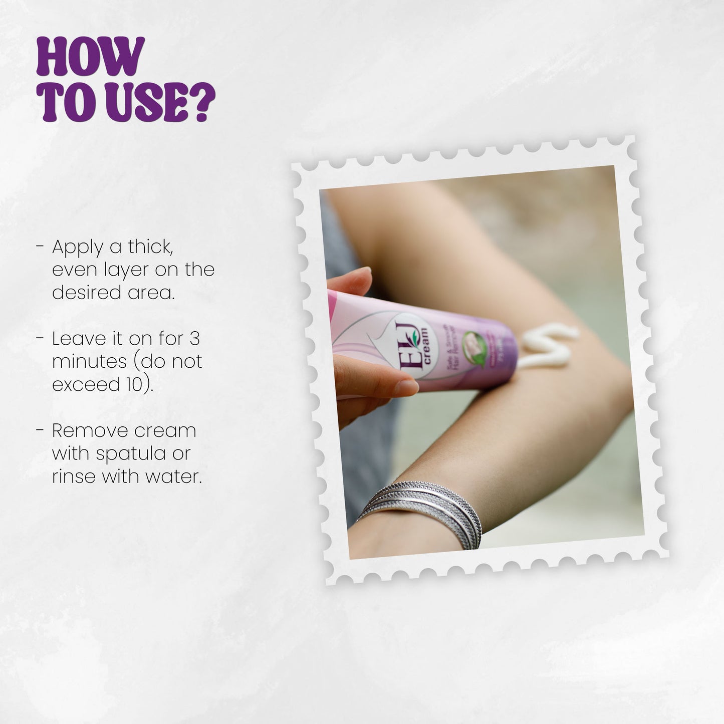 EU Hair Removing Cream (75g Tube - Sensitive Skin)