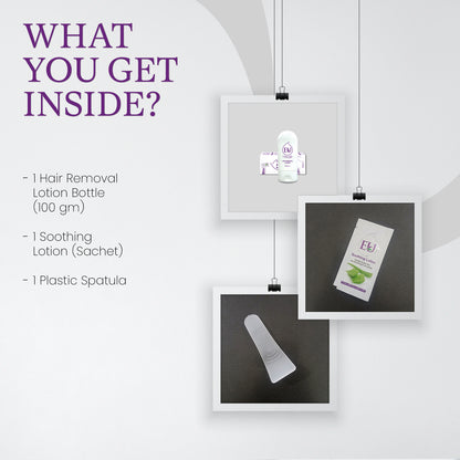 EU Easy Hair Removal Lotion 100gm - Smooth Skin in Just 3 Minutes!