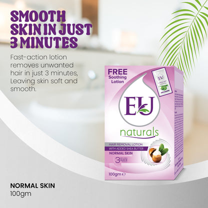 EU Hair Removing Cream (100g Jar - Normal Skin)