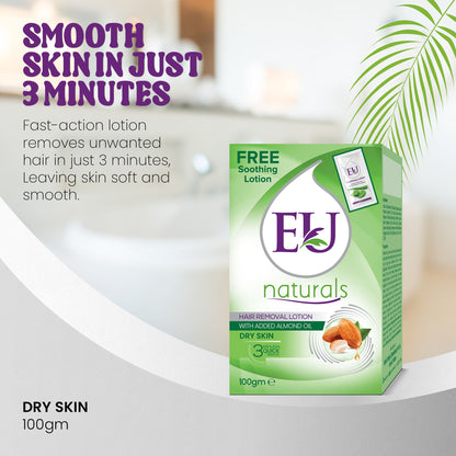 EU Hair Removing Cream (100g Jar - Dry Skin)