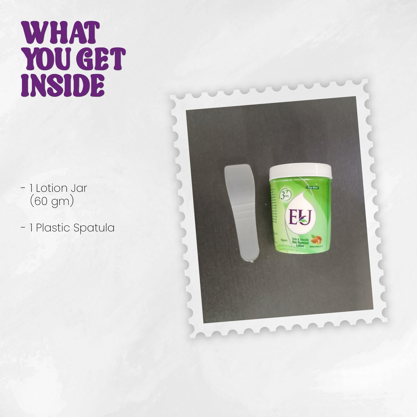 EU Hair Removing Cream (60g Jar - Dry Skin)