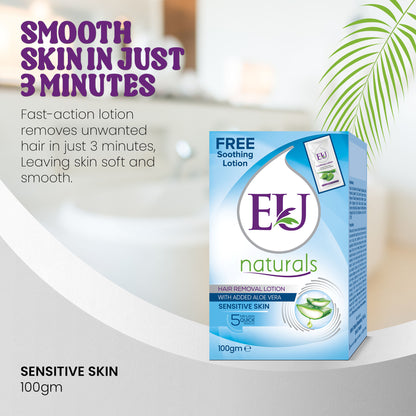 EU Hair Removing Cream (100g Jar - Sensitive Skin)