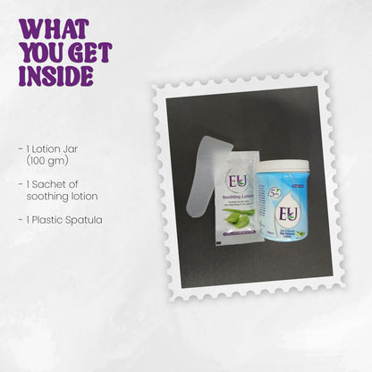 EU Hair Removing Cream (100g Jar - Sensitive Skin)