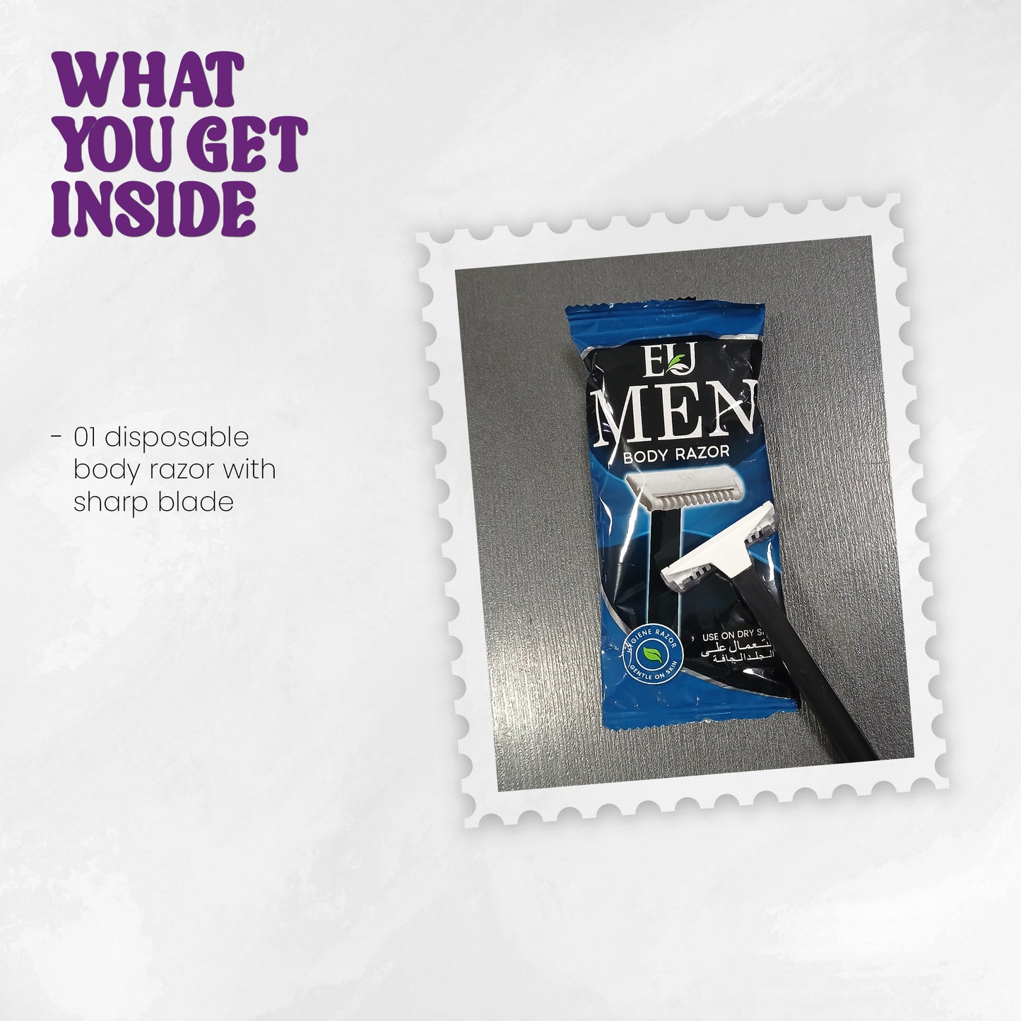 EU Men’s Hygiene Razor Pack of 5