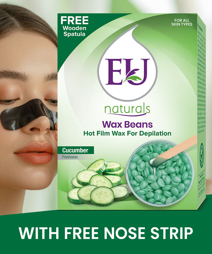 EU Naturals Wax Beans (Cucumber) + FREE Nose Strip N.W 100g