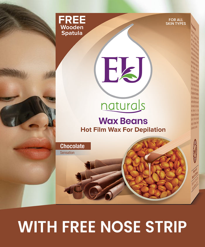 EU Naturals Wax Beans (Chocolate) + FREE Nose Strip N.W 100g